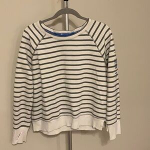 Tommy Hilfiger white with gray stripes sweatshirt size extra large